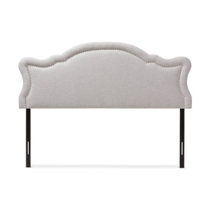 Baxton Studio Avery Modern and Contemporary Greyish Beige Fabric King Size Headboard