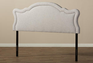 Baxton Studio Avery Modern and Contemporary Greyish Beige Fabric Full Size Headboard