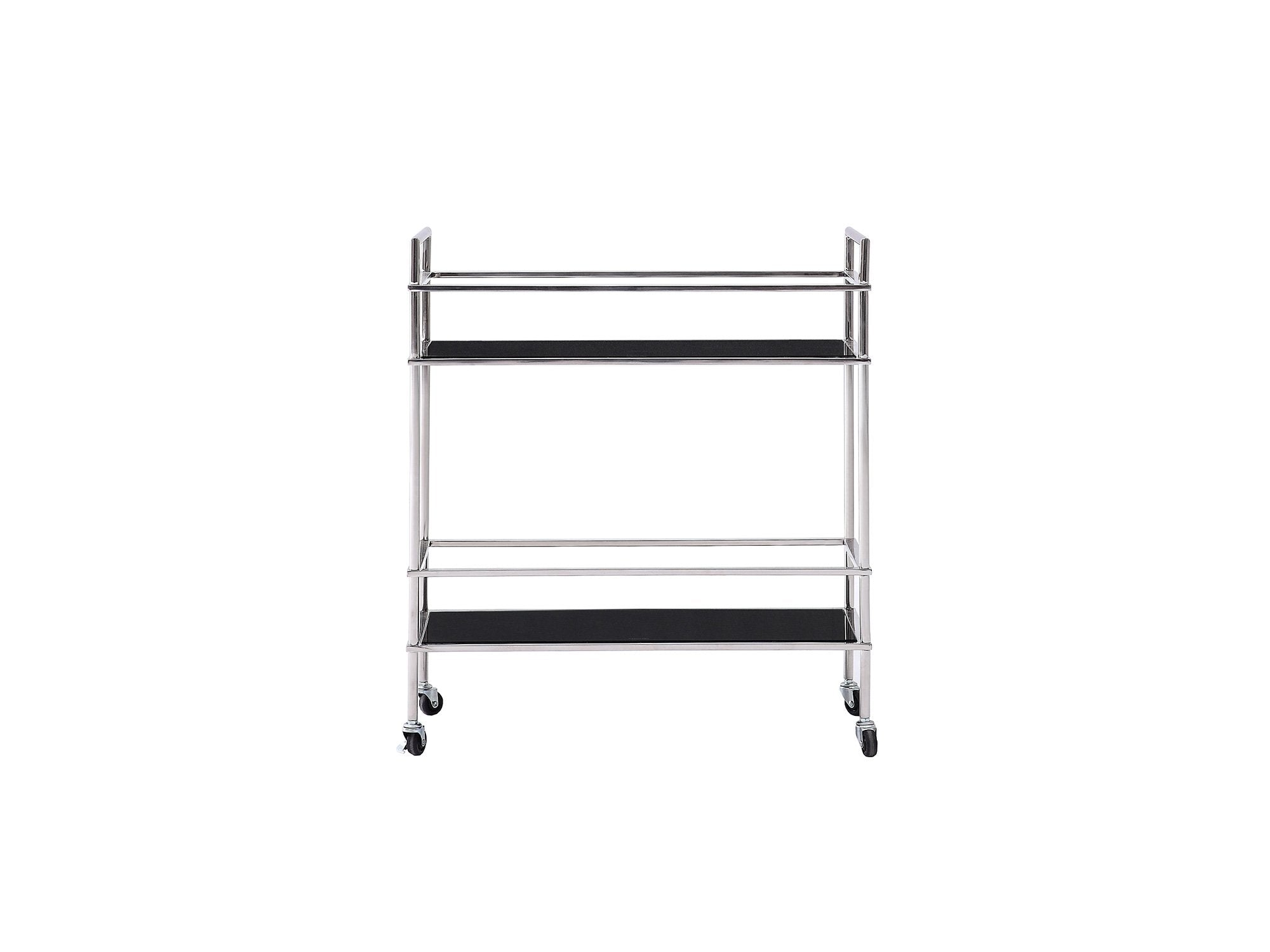 Whiteline Modern Living - Jessica Side Table/Bar Cart - UNQFurniture