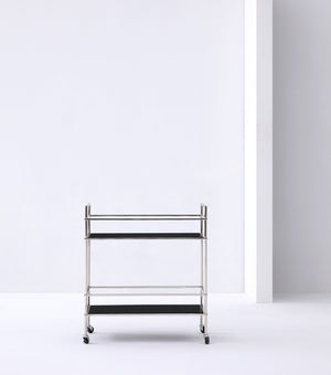 Whiteline Modern Living - Jessica Side Table/Bar Cart - UNQFurniture