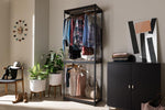 Baxton Studio Gavin Black Metal 3-Shelf Closet Storage Racking Organizer