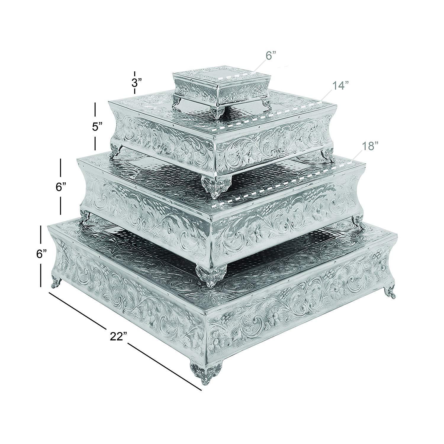 Aluminum Cake Stand Set Of 4 A Dining Area Specific decor