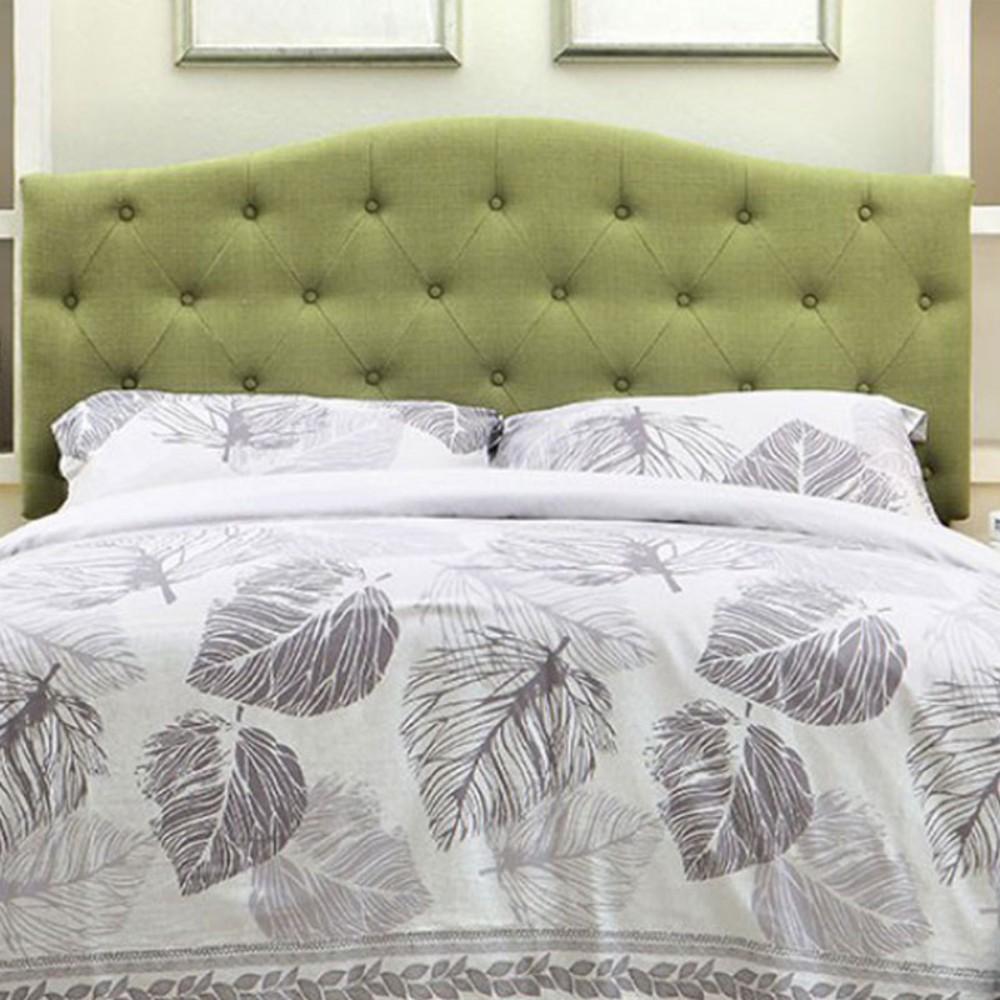 Alipaz Contemporary Full Queen Headboard, Green