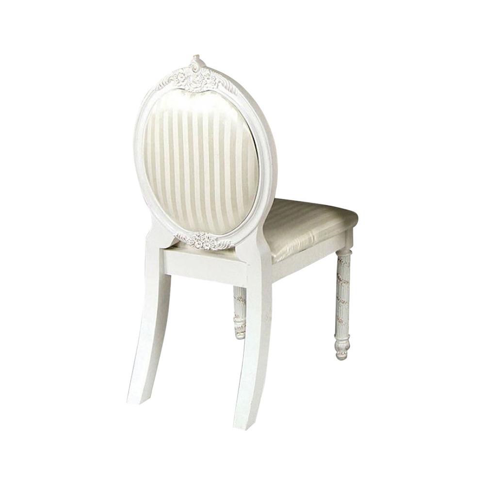 Alexandra Traditional Chair, Pearl White