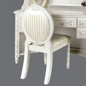 Alexandra Traditional Chair, Pearl White