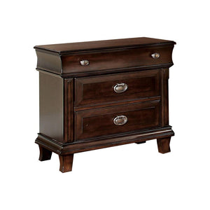 Arden Transitional Night Stand, Brown Cherry