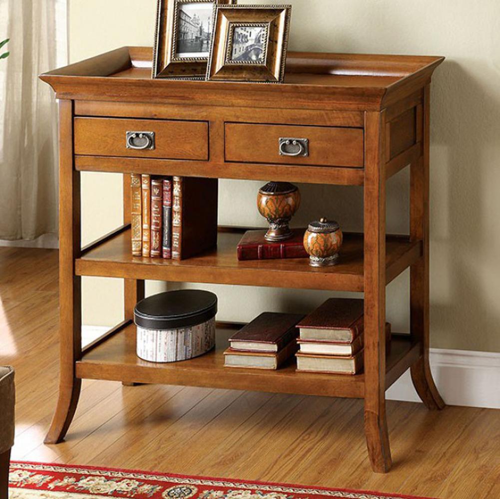 Wickenburg Transitional Side Table, Medium Oak