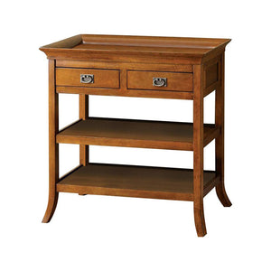 Wickenburg Transitional Side Table, Medium Oak