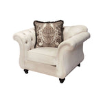 Antoinette Beige Premium Fabric Chair