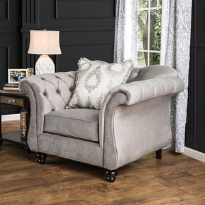 Antoinette Dolphin Gray Chair