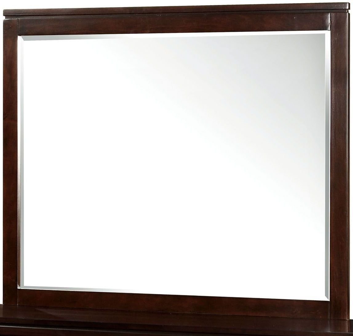 Balfour Transitional Style Mirror , Brown Cherry