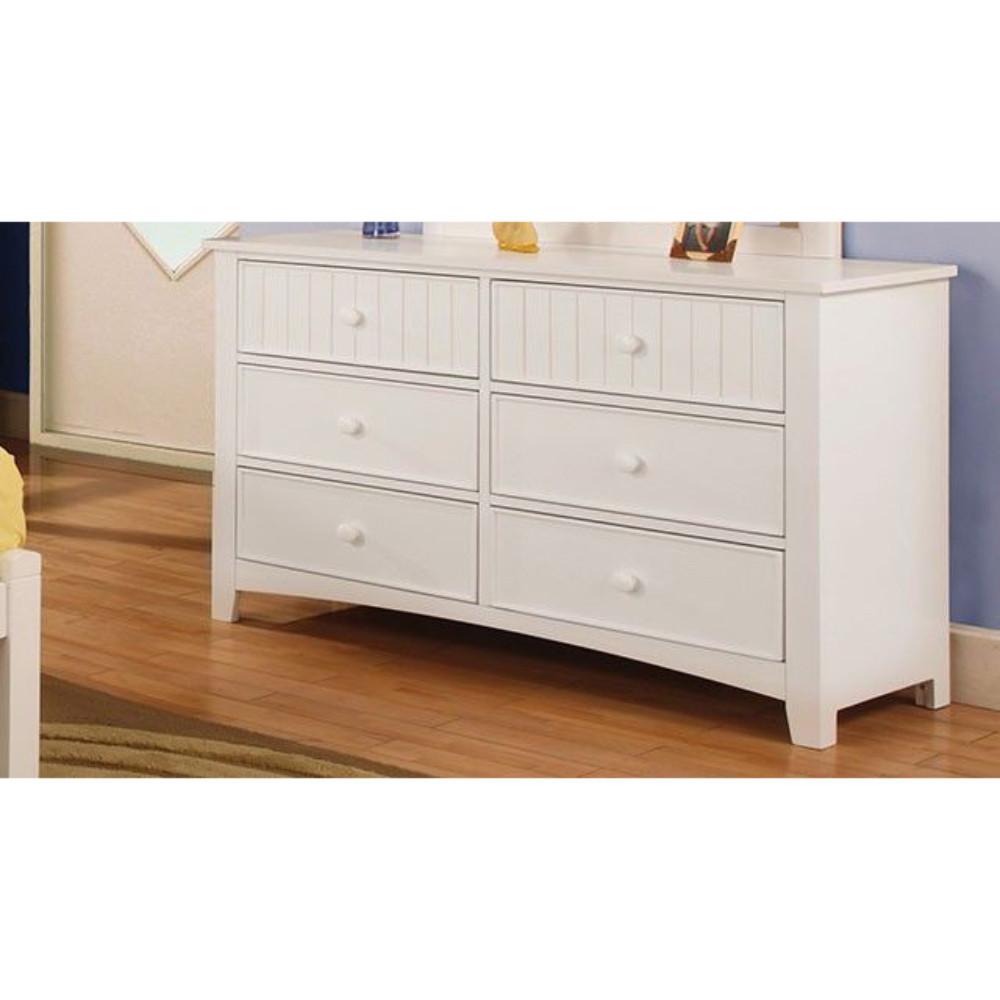 Voguish Wooden Youth Dresser, White