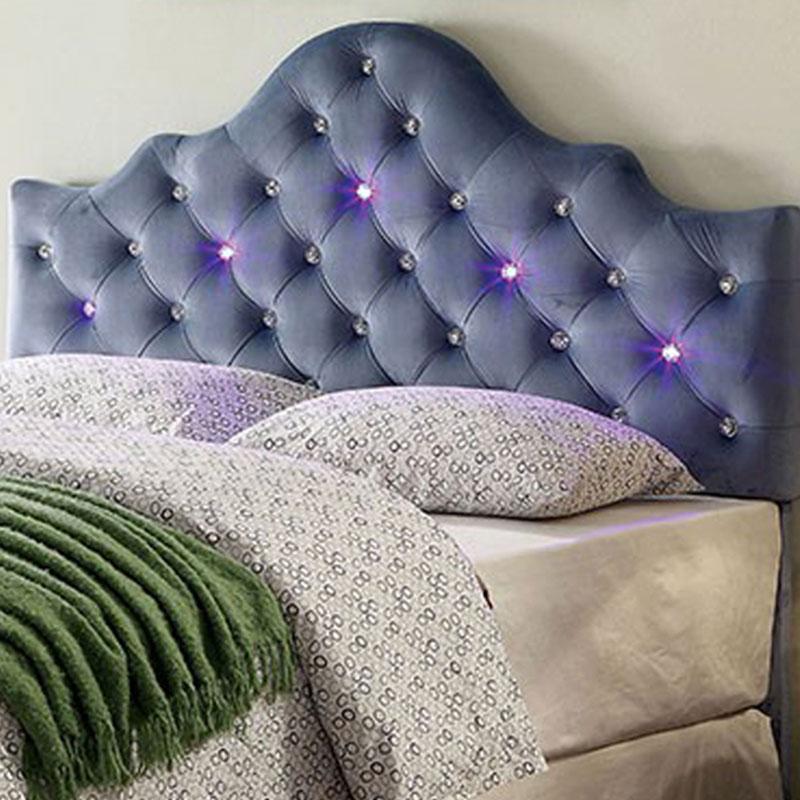 Aldebaran Contemporary Twin Size Headboard, Blue