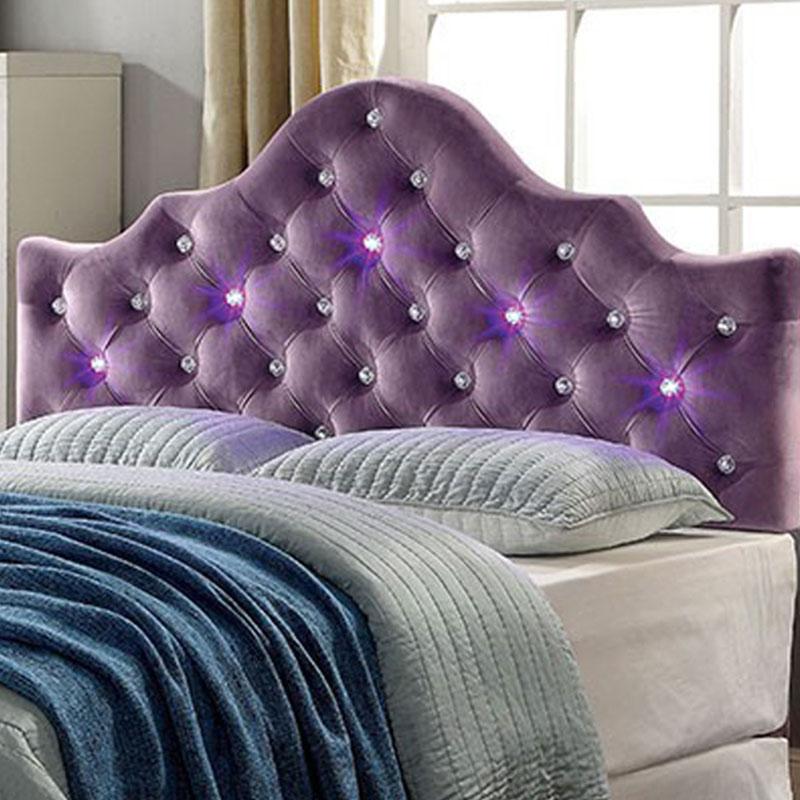 Aldebaran Contemporary Twin Size Headboard, Purple