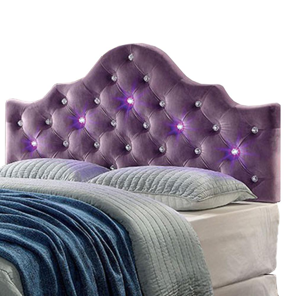 Aldebaran Contemporary Twin Size Headboard, Purple