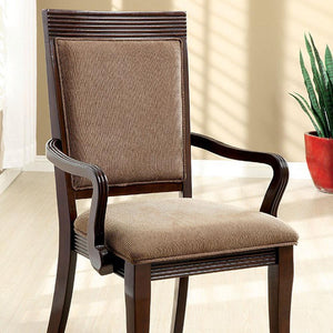 Woodmont Contemporary Arm Chair, Walnut Finish, Set Of 2