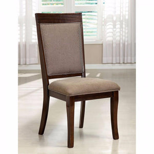 Woodmont Contemporary Side Chair, Walnut Finish, Set Of 2