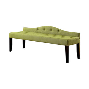 Alipaz Contemporary Large Bench, Green Finish