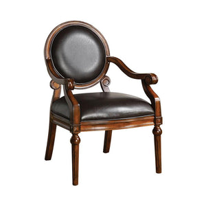 West Point Traditional Accent Chair, Tobacco Oak