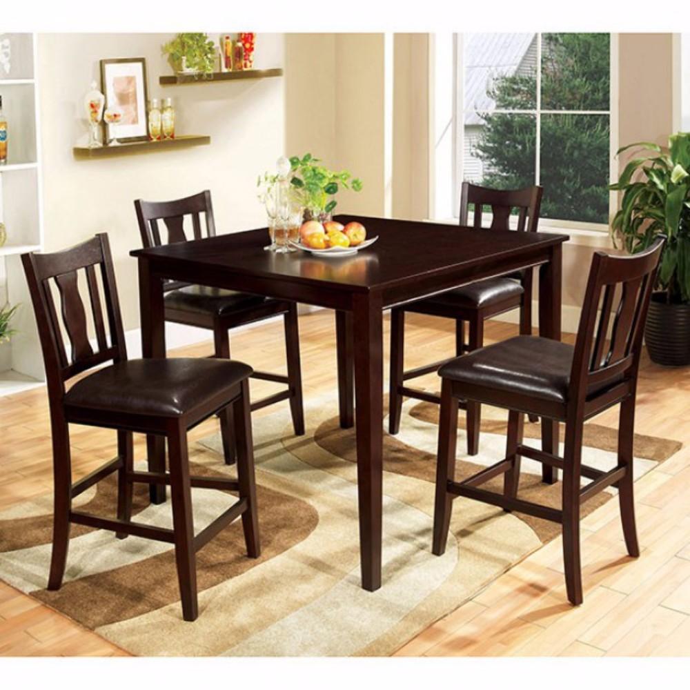 West Creek II Natty Severe Five Counter Table Set, Espresso