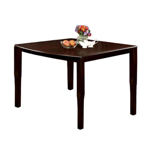 Woodside II Transitional Style Counter Height Table, Espresso Finish