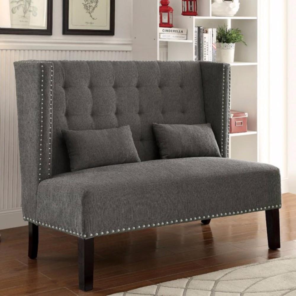 Amora Traditional Style Mid-Century Comfy Love Seat