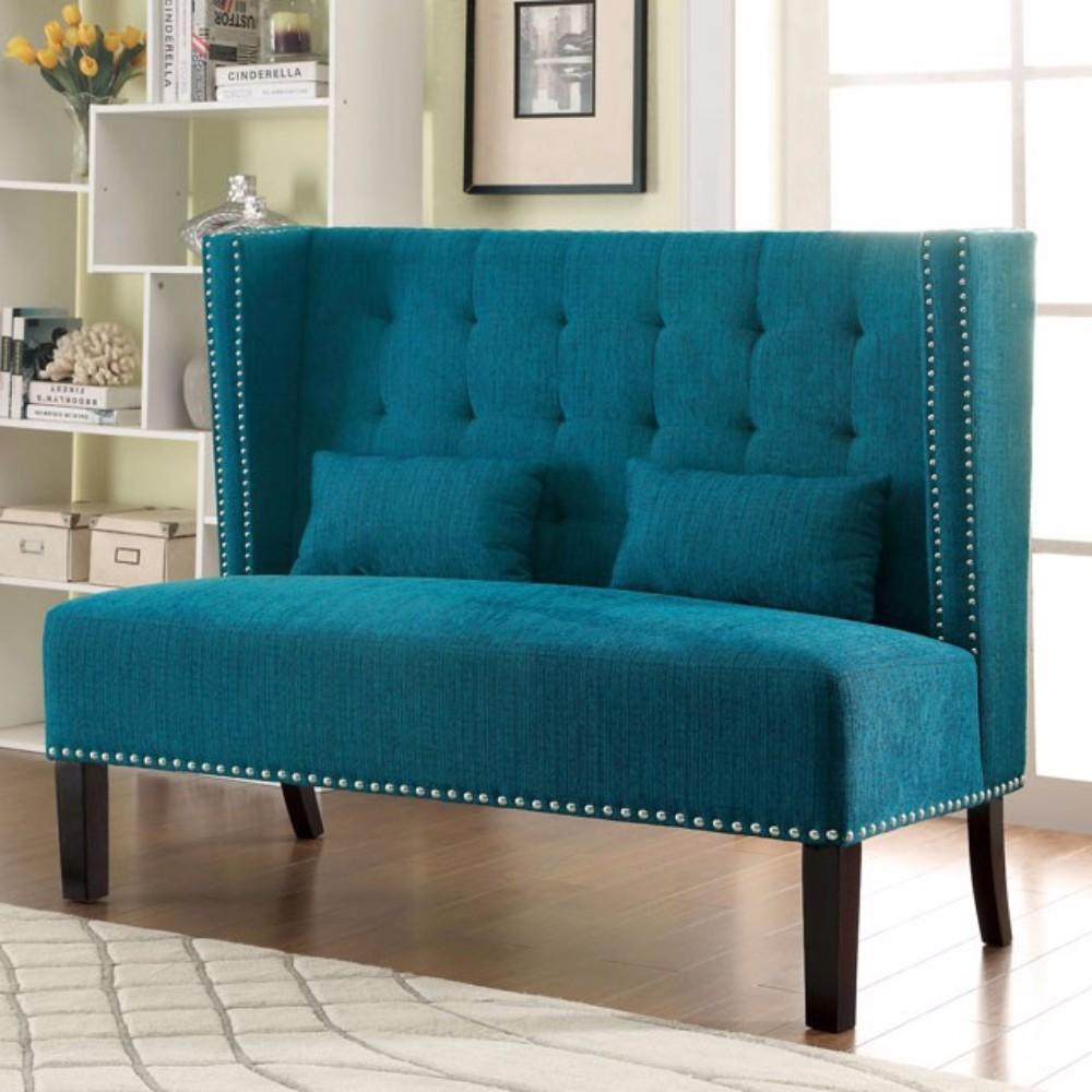 Amora Mid-Century Traditional Style Comfy Love Seat