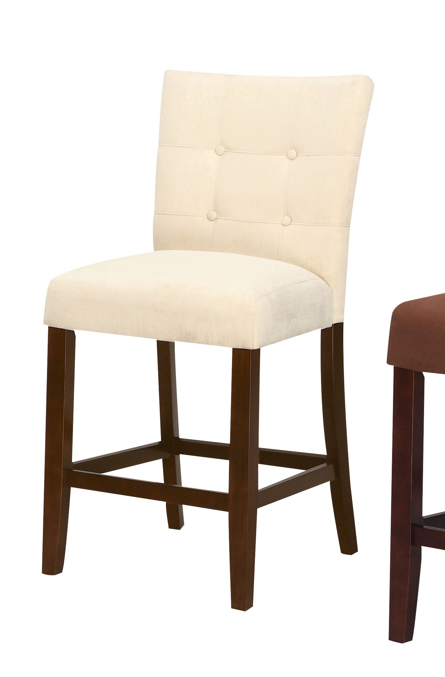 Baldwin Counter Height Chair - Set Of 2, Beige & Brown