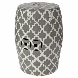 Winsome Glossy Indoor/Outdoor Patterned Stool