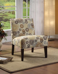 Aberly Accent Chair With Printed Fabric