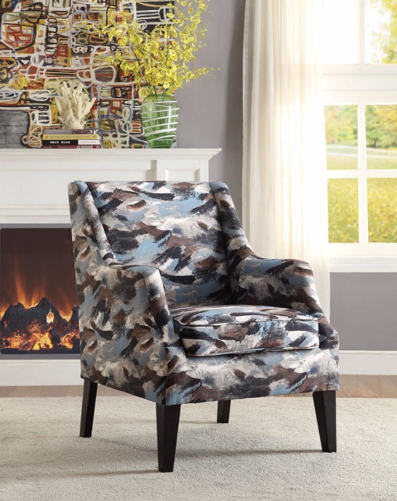 Zarate Accent Chair, Pattern Fabric