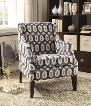 Zarate Accent Chair, Pattern Fabric