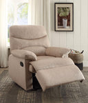 Arcadia Smart Looking Recliner, Beige Woven Fabric