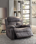 Ashe Recliner , Gray   Microfiber