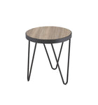 Bage End Table, Weathered Gray Oak