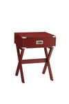 Babs End Table, Red