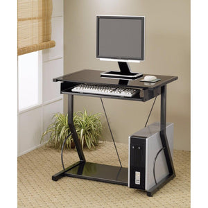 Appealing Well Designed black computer desk