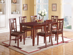 Amiable Wooden Dining Table With Rectangular Top, Cherry