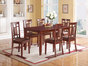 Amiable Wooden Dining Table With Rectangular Top, Cherry