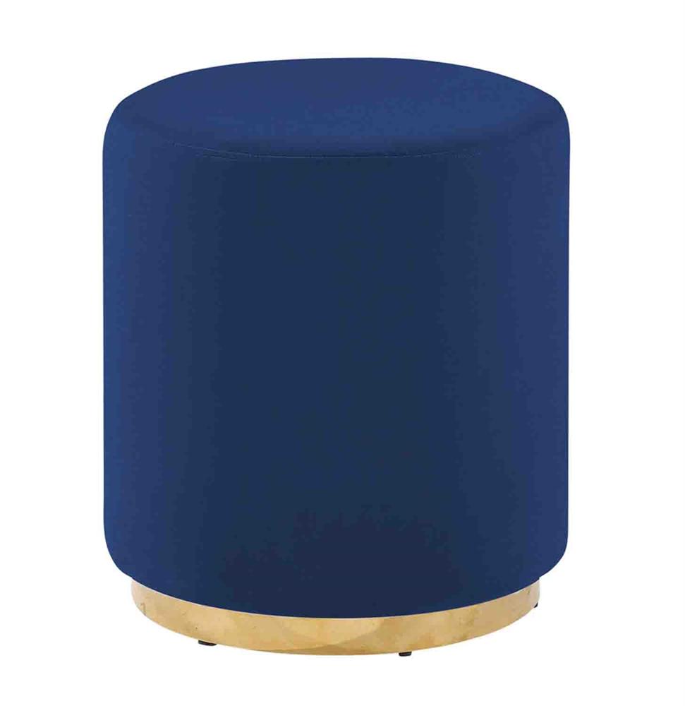 AMAZINGLY DESIGNED VELVETEEN STOOL, BLUE