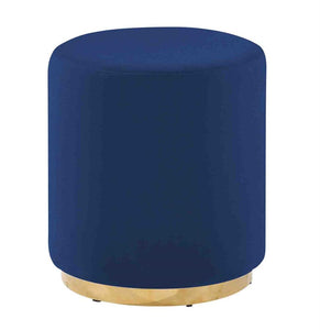 AMAZINGLY DESIGNED VELVETEEN STOOL, BLUE