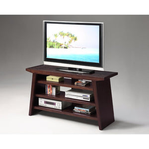 Wooden Entertainment TV Stand, Brown