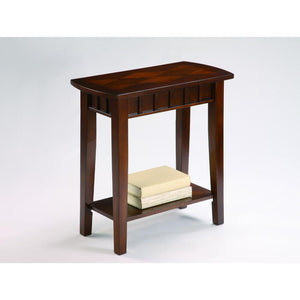 Wooden Chairside Table, Espresso Brown