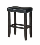 Wooden Counter Height Stool (Set of 2), Black