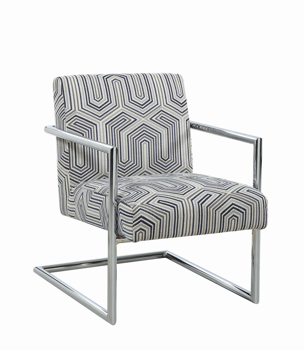 Abstractly Chic Accent Chair, Multicolor