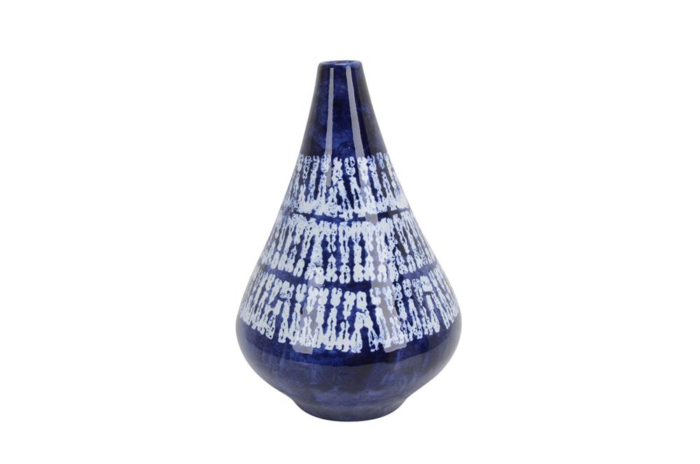 Appealing Ceramic decorative Vase, Blue And White