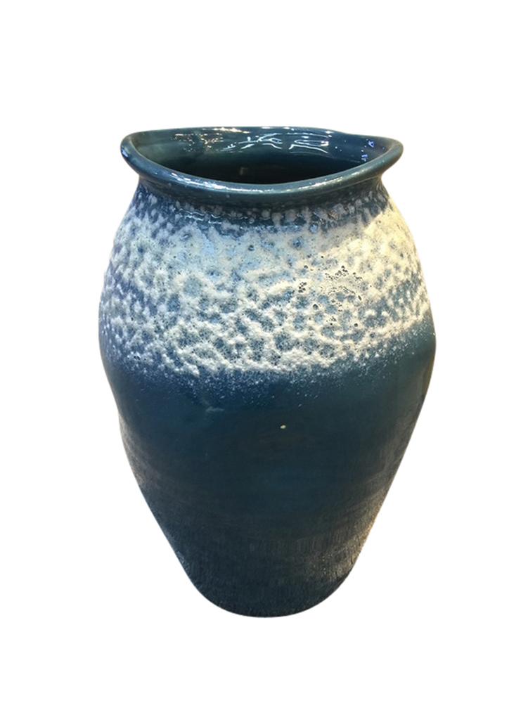 Adorning Ceramic Vase, Blue