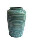 Well-designed Ceramic decorative Vase, Green