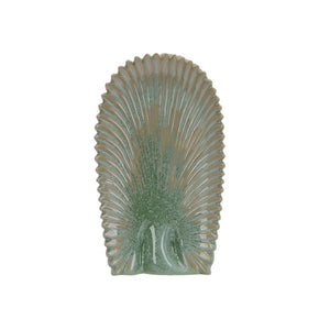 Adorning Ceramic Abstract Vase,  Green And Gray