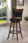 Wooden Bar Chair with Swivel, Cappuccino Brown